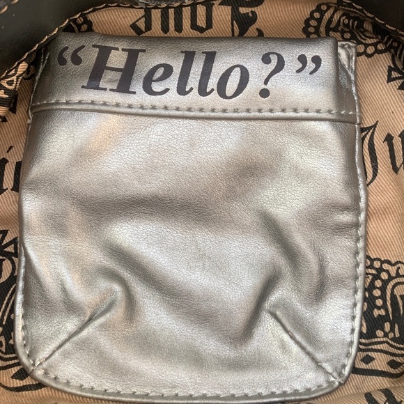 Vintage Y2K Juicy Couture Fluffy Velour and Leather Shoulder Bag